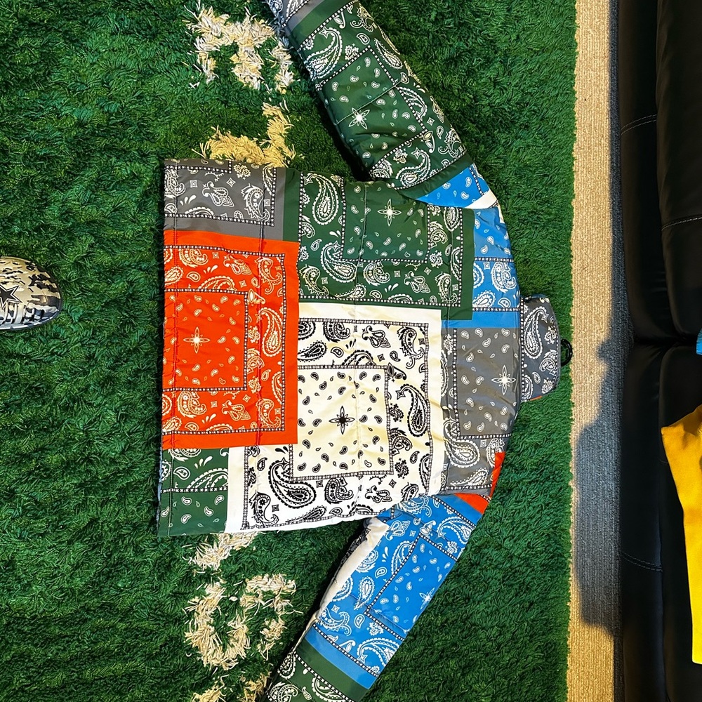 Multicolor Patchwork Bandana Jacket - image 2